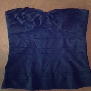 DVF silk pleated bustier top size 8